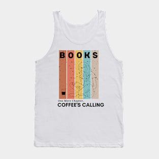 Retro Book lover & coffee call Tank Top